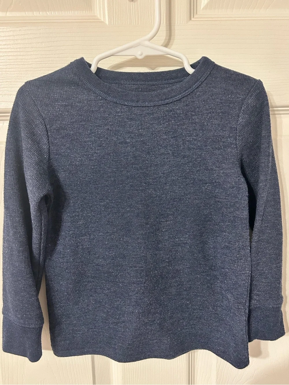 Boys, The Children's Place, Navy Blue Long-Sleeve Crewneck Top, 3T